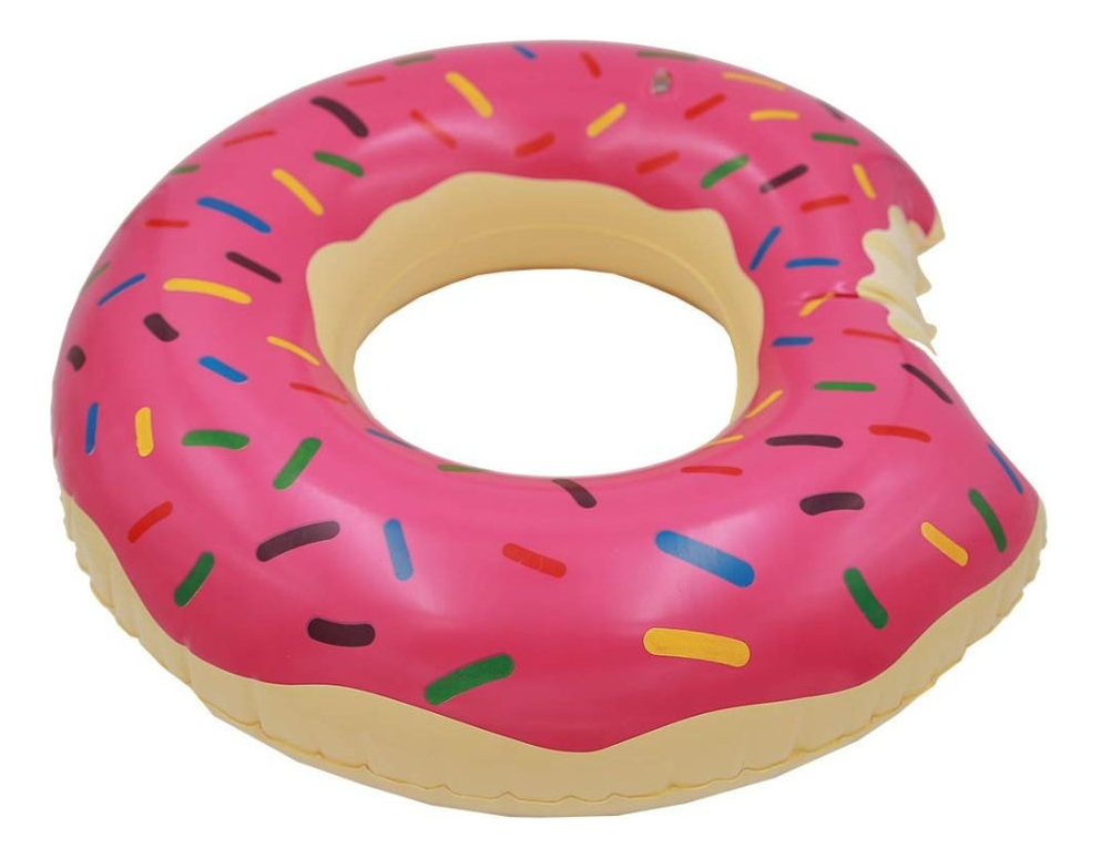 SET 3 FLOTADOR INFLABLE FORMA DONUT PARA PISCINA VERANO LAU - 7