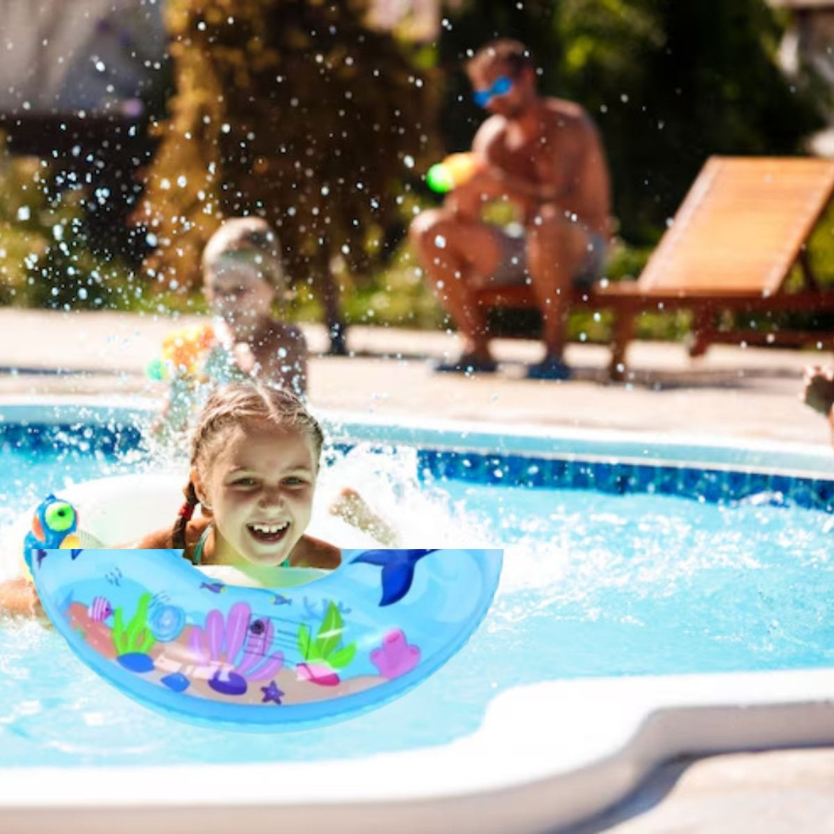SET 3 FLOTADOR BOYA INFLABLE 80 CM NIÑOS PLAYA PISCINA LAU - 3