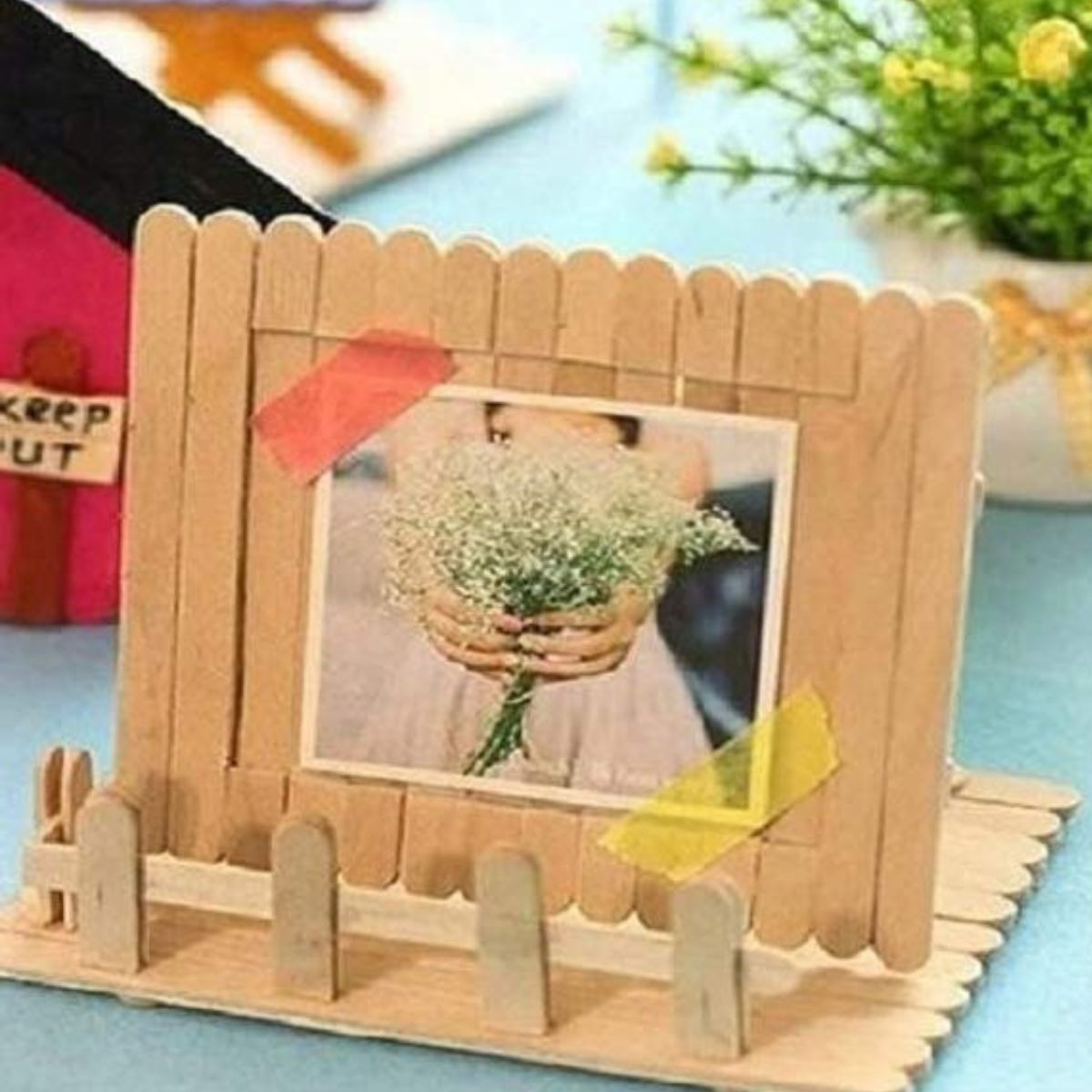 SET 8 PACK PALETAS MADERA DEPILACION MANUALIDADES LAU - 3