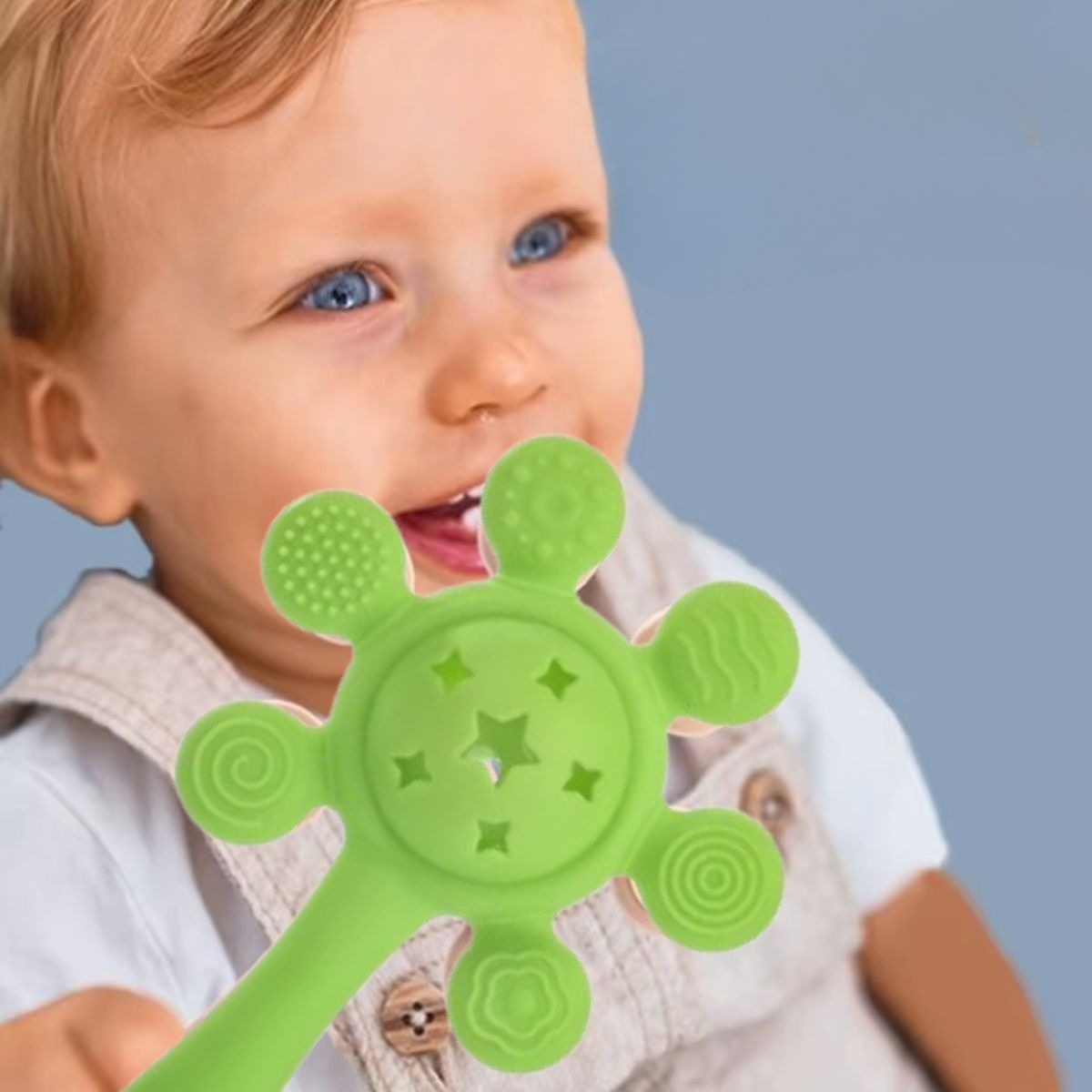 SET 3 MORDEDORES 2EN1 MULTITEXTURA SENSORIAL BEBE LAU - 9