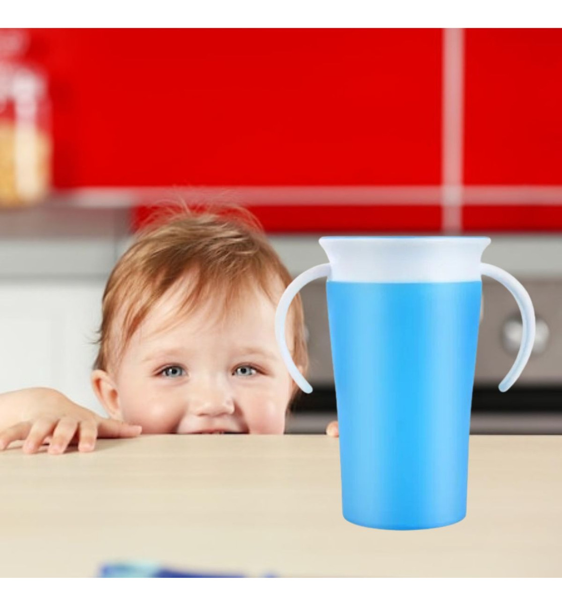 SET 2 VASOS 360 ANTIDERRAME PARA BEBE APRENDIZAJE LAU - 9