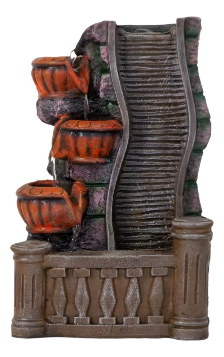 FUENTE AGUA DECORATIVA CASCADA ELEGANTE HOGAR RELAJANTE JHN - 1