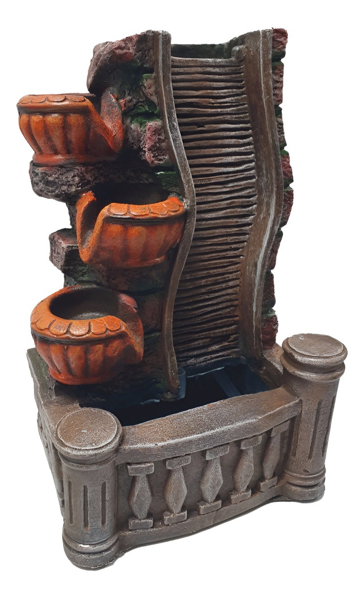 FUENTE AGUA DECORATIVA CASCADA ELEGANTE HOGAR RELAJANTE JHN - 2