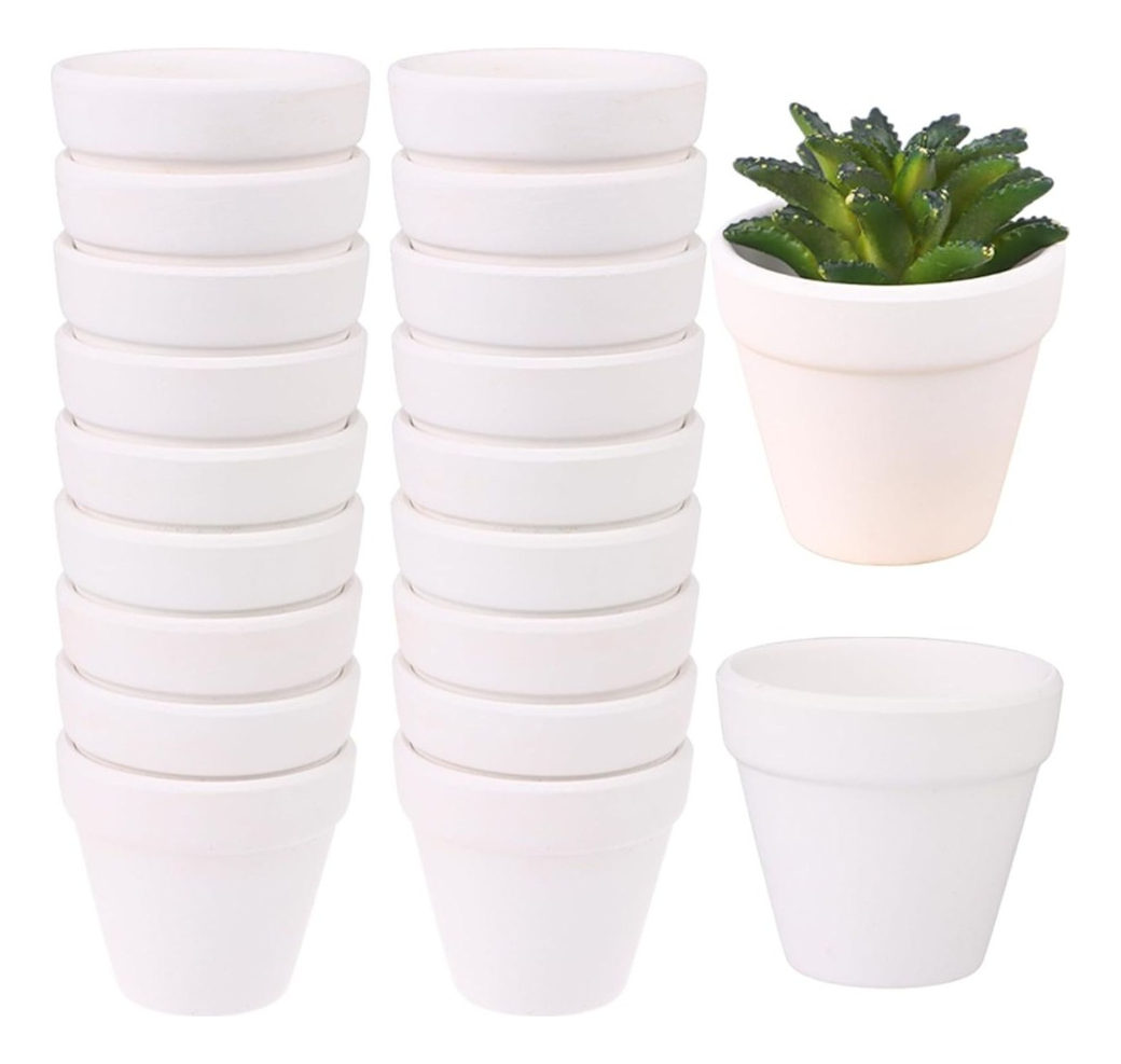 SET 6 MACETERO MINI SUCULENTAS JARDINERÍA CULTIVO JHN - 1