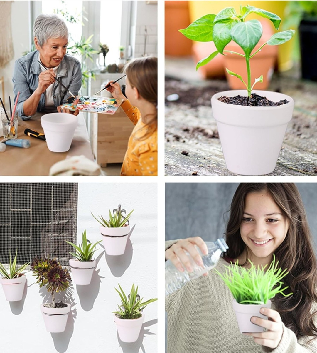 SET 6 MACETERO MINI SUCULENTAS JARDINERÍA CULTIVO JHN - 7