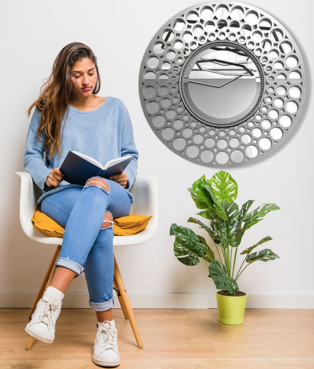ESPEJO PARED DECORATIVO CIRCULAR MODERNO MINIMALISTA JHN - 4