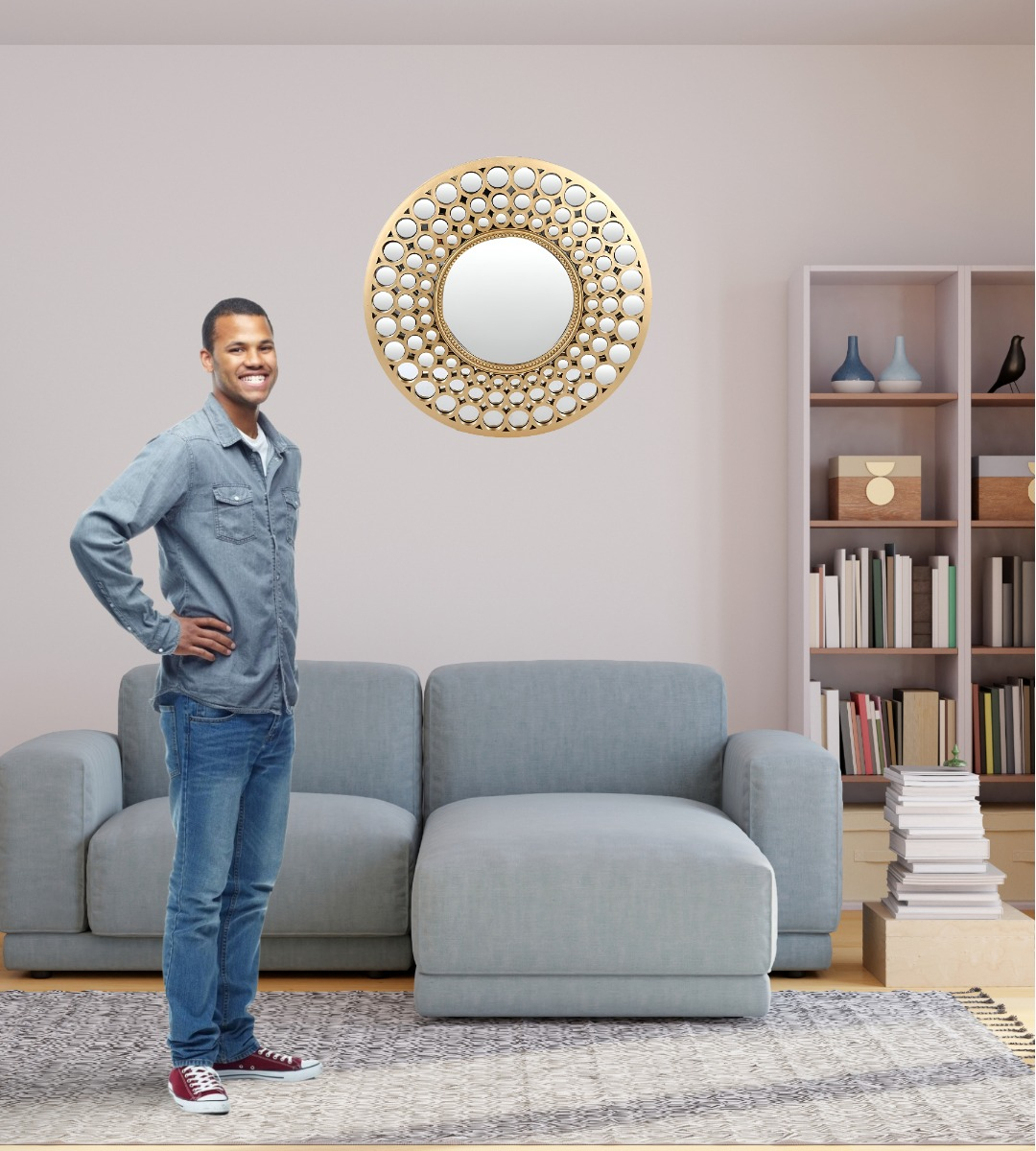 ESPEJO PARED DECORATIVO CIRCULAR MODERNO MINIMALISTA JHN - 7