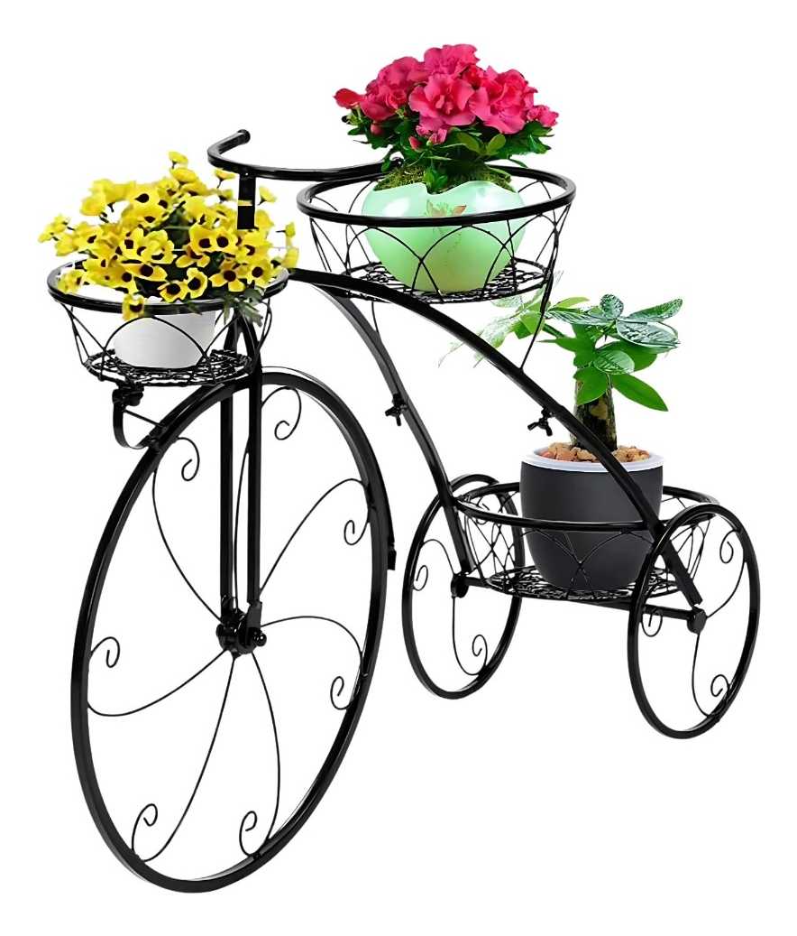 PORTA MACETA SOPORTE CREATIVO PLANTAS BICICLETA TRICICLO JHN - 1