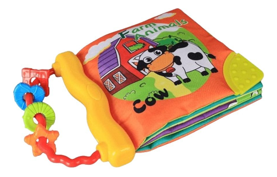 JUGUETE LIBRO DE TELA ANIMALES EDUCATIVO BEBE LAU - 1