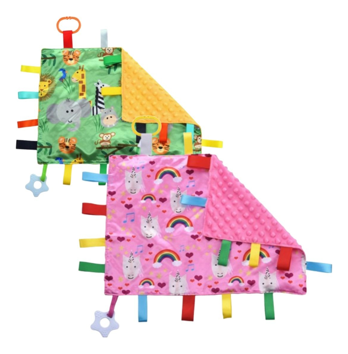 SET 2 MANTAS DE APEGO SENSORIALES ESTIMULA JUEGO BEBE LAU - 5