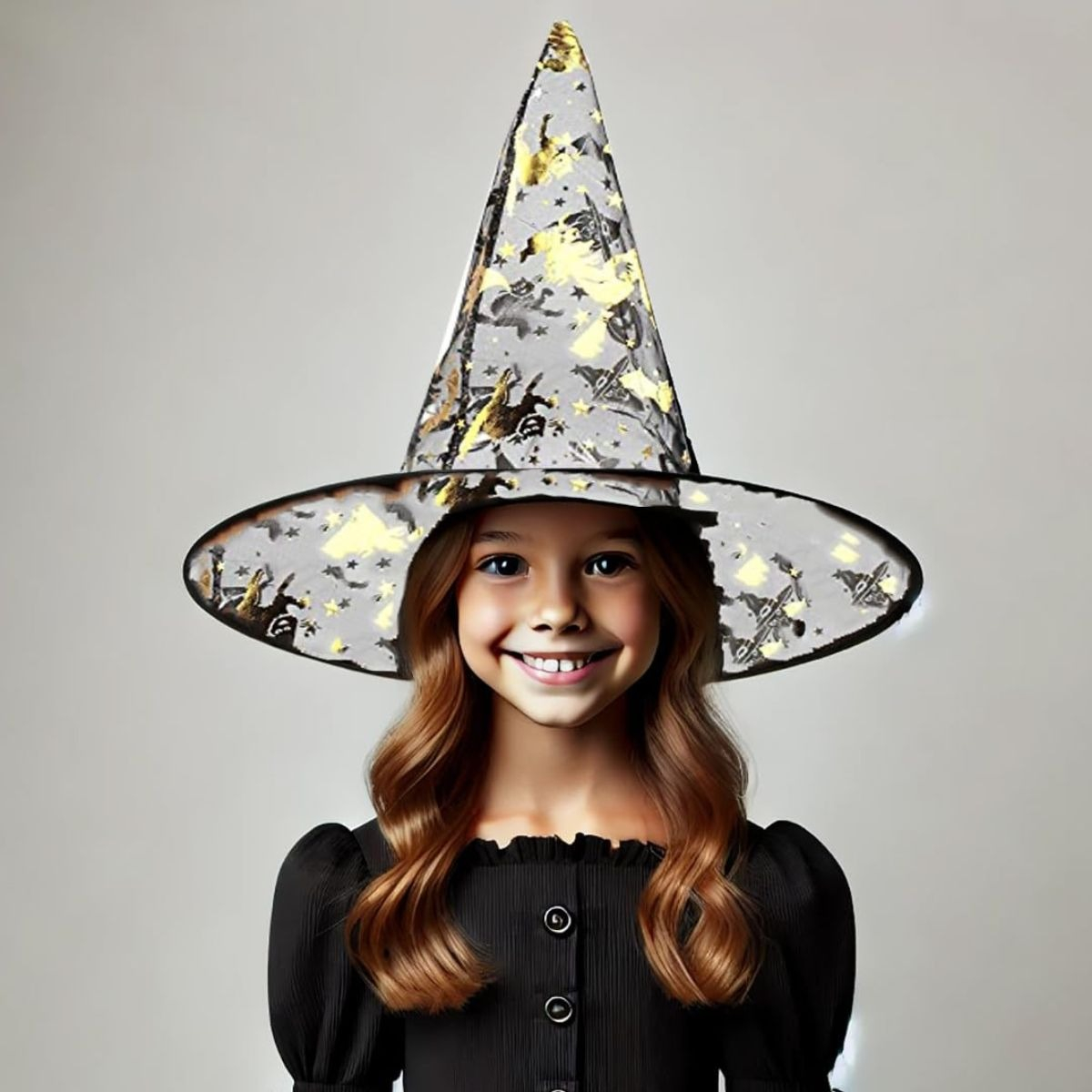 SOMBRERO BRUJA DISFRAZ HALLOWEEN UNISEX PACK X12 JHN - 6