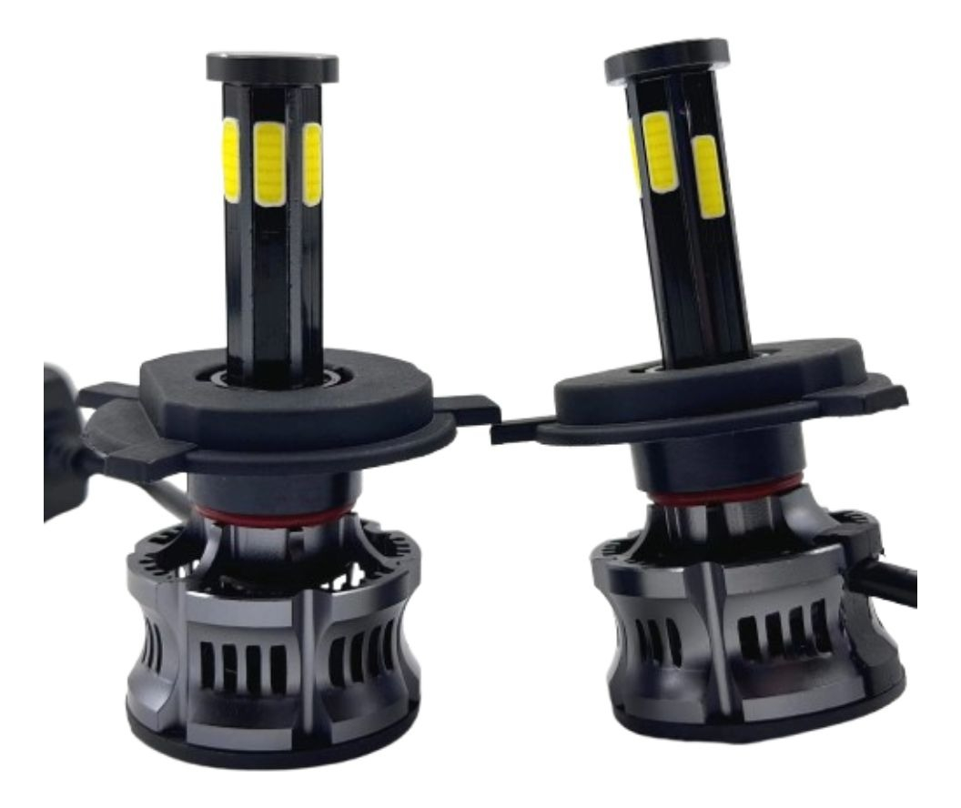 LUCES TURBO LED H4 FARO ALTO RENDIMIENTO VEHICULOS JHN - 1