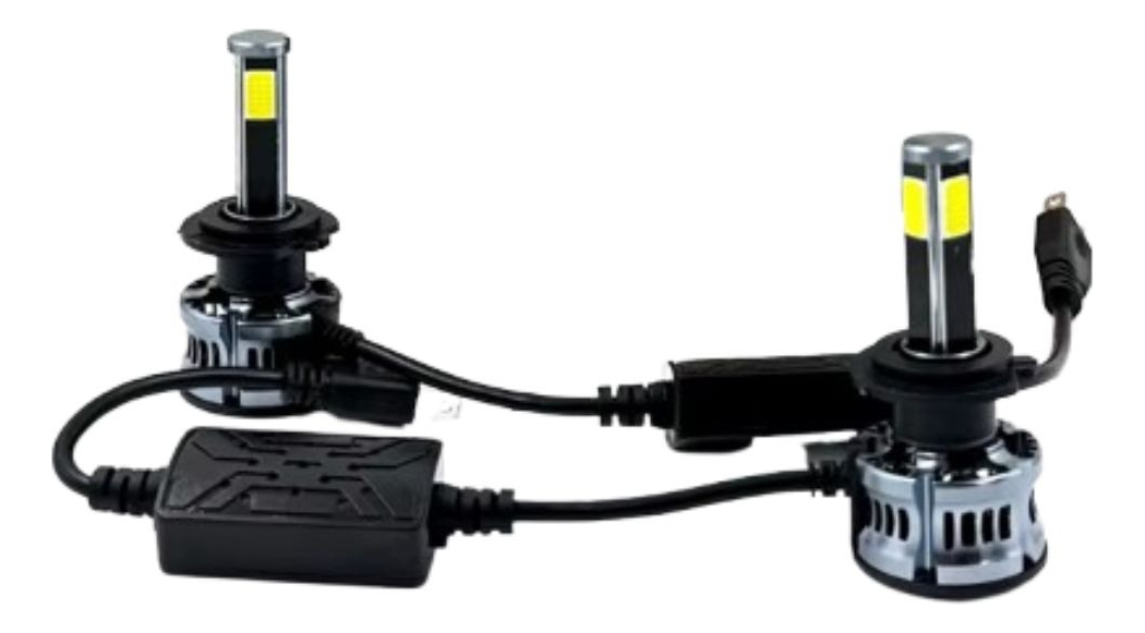 LUCES TURBO LED H4 FARO ALTO RENDIMIENTO VEHICULOS JHN - 3