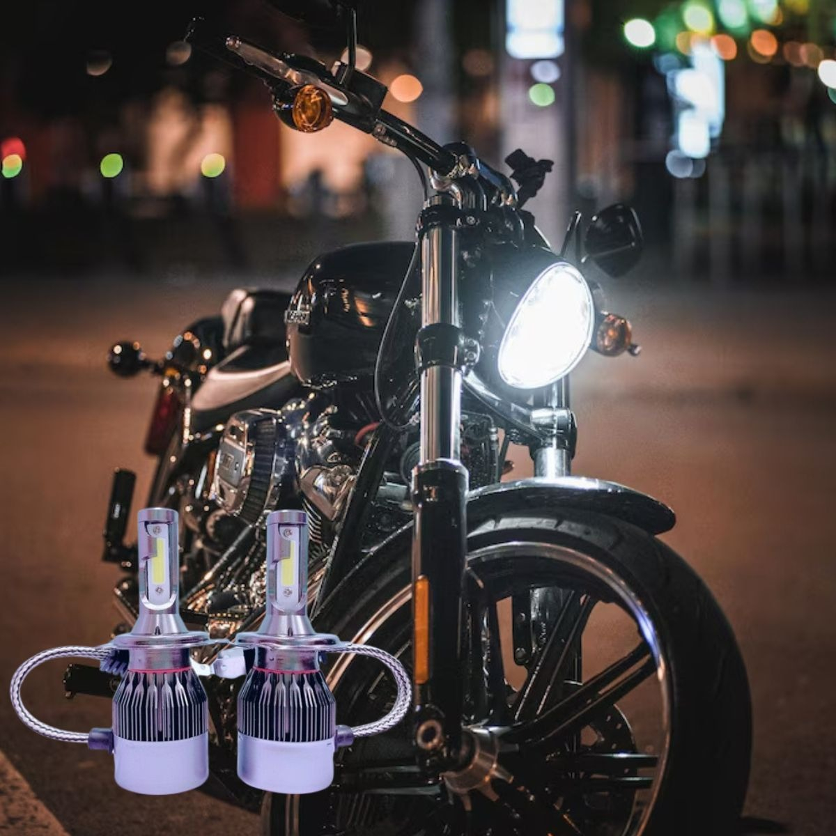 LUCES LED C8 MOTO AUTO VENTILADOR ALTA VELOCIDAD JHN - 7