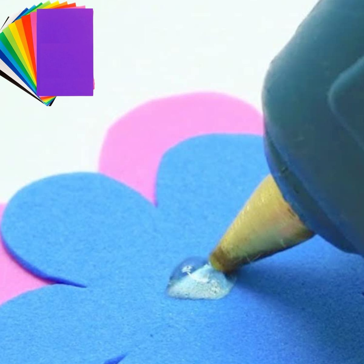 GOMA EVA LISA COLORES SURTIDOS MANUALIDADES FOAMY JHN - 9