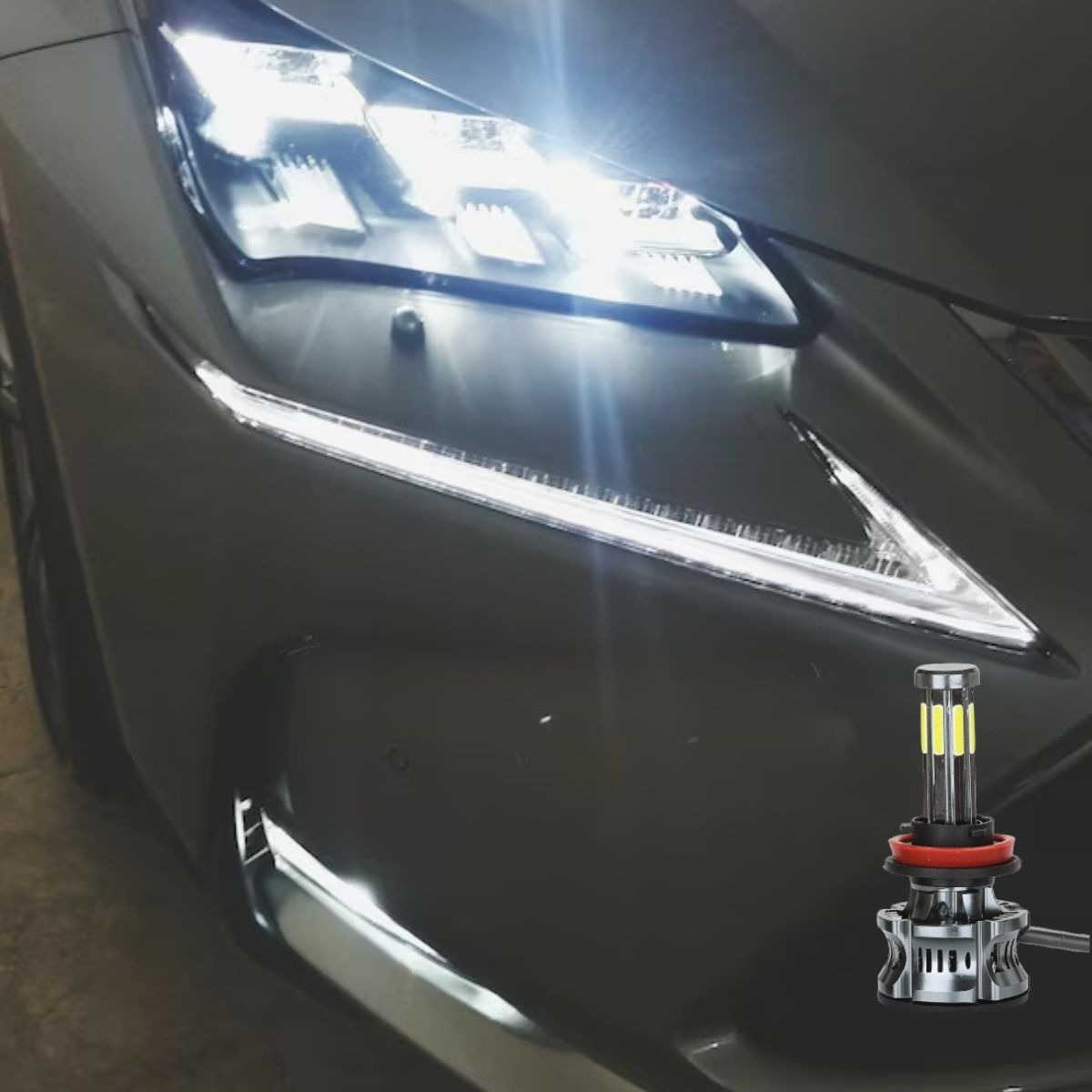 ILUMINACION AUTOMOTRIZ LED ALTA POTENCIA H1 H3 H7 HB3 JHN - 6