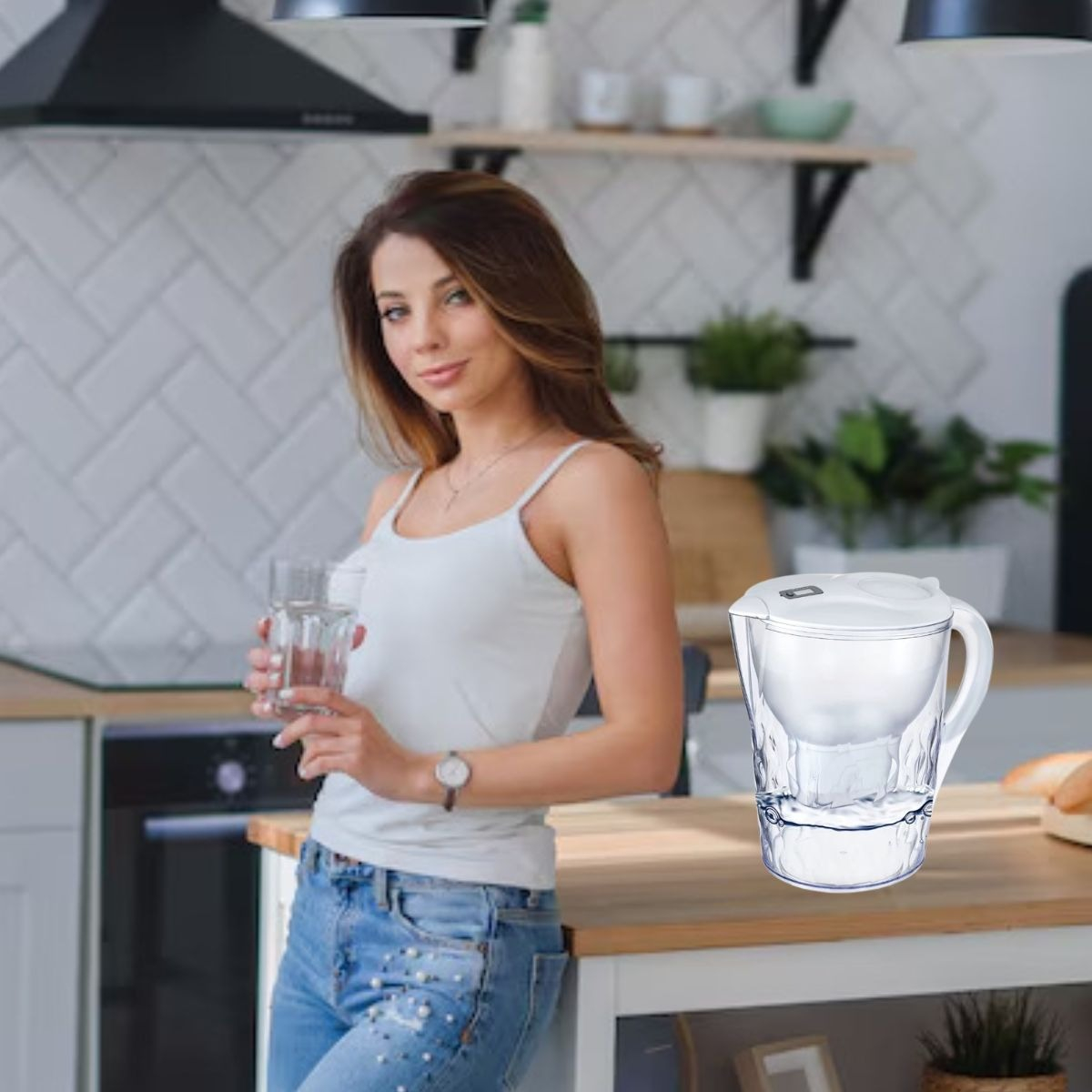 JARRA DE AGUA 3,5 L PURIFICA FILTRA MODERNA  COCINA LAU - 7