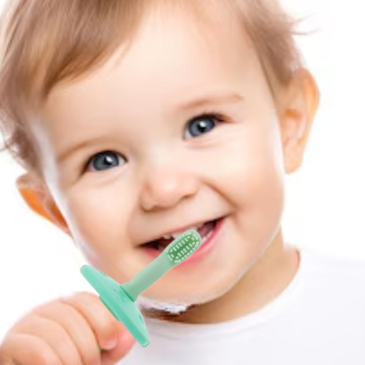 SET 2 CEPILLOS DE DIENTES SILICONA ERGONOMICO BEBE LAU - 2