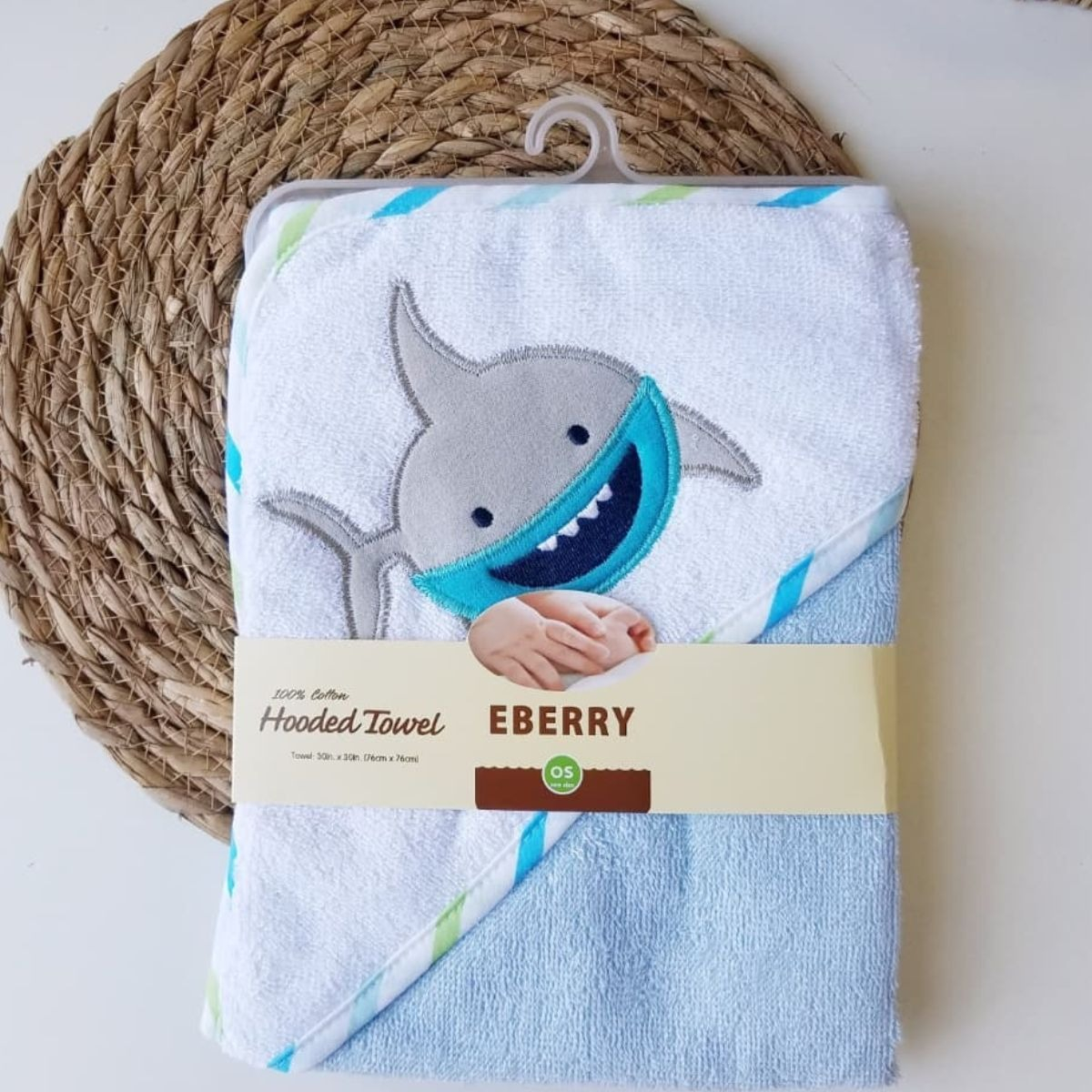 TOALLA DE BAÑO CON CAPUCHA + GUANTE SUAVE BEBE LAU - 8