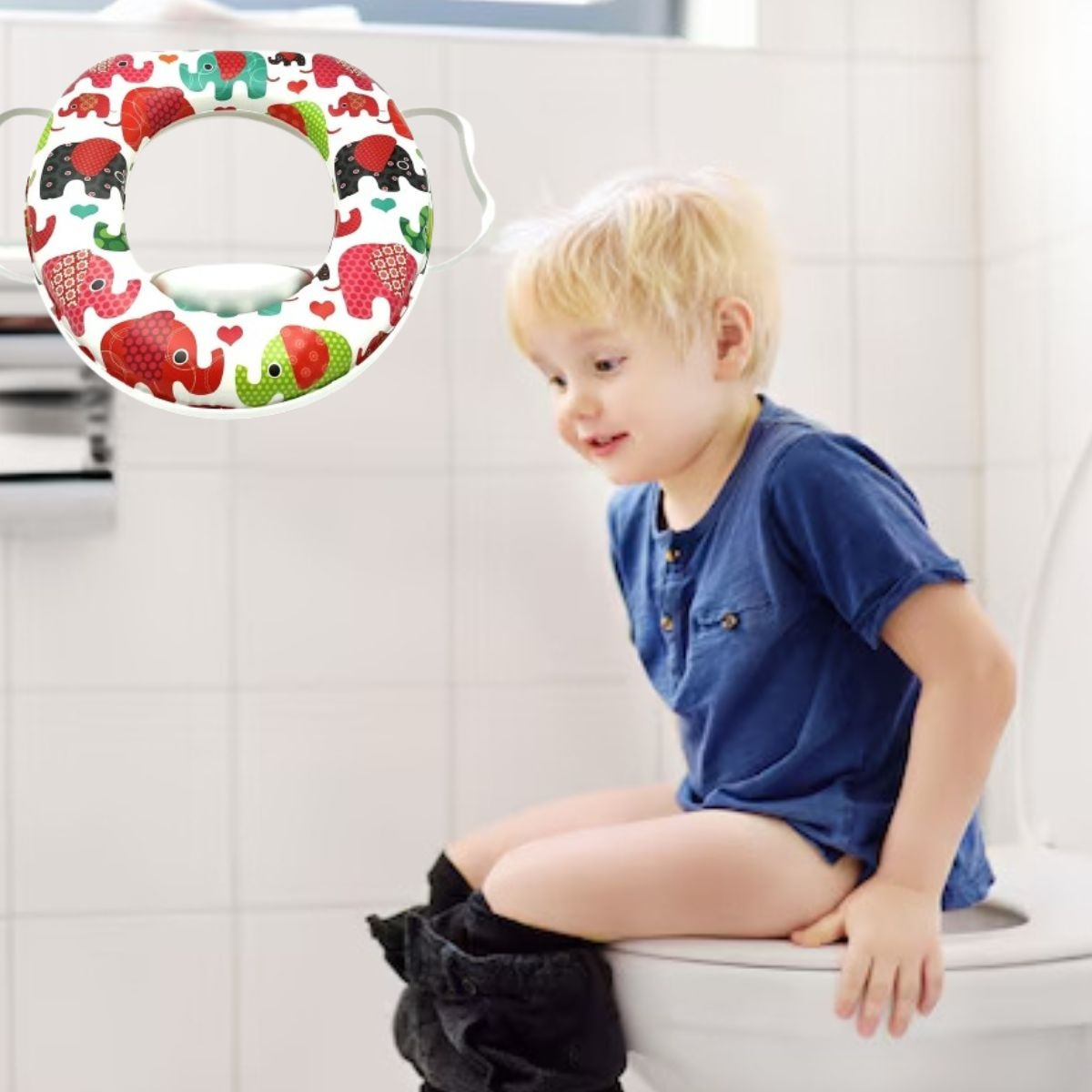SET 2 ASIENTO ADAPTADOR PARA WC CON ASAS INFANTIL LAU - 5