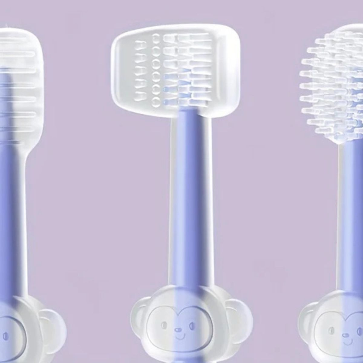 SET 5 CEPILLOS DE DIENTES SILICONA SUAVE PARA BEBE LAU - 6