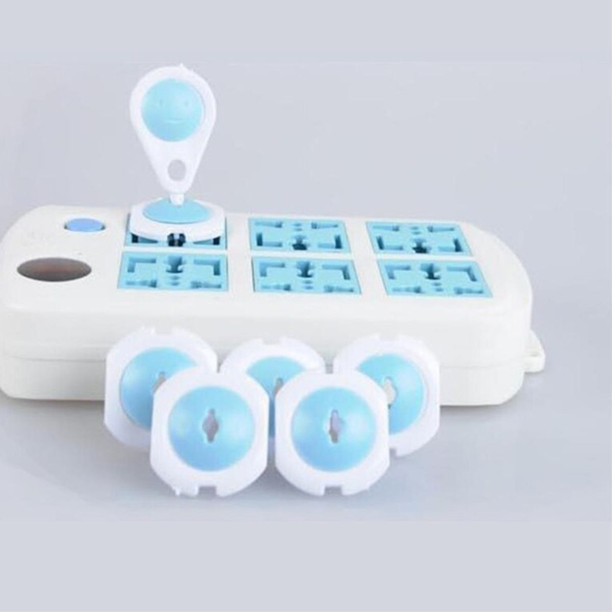 SET 8 PROTECTOR DE TOMA CORRIENTE PARA NIÑOS Y BEBE LAU - 4