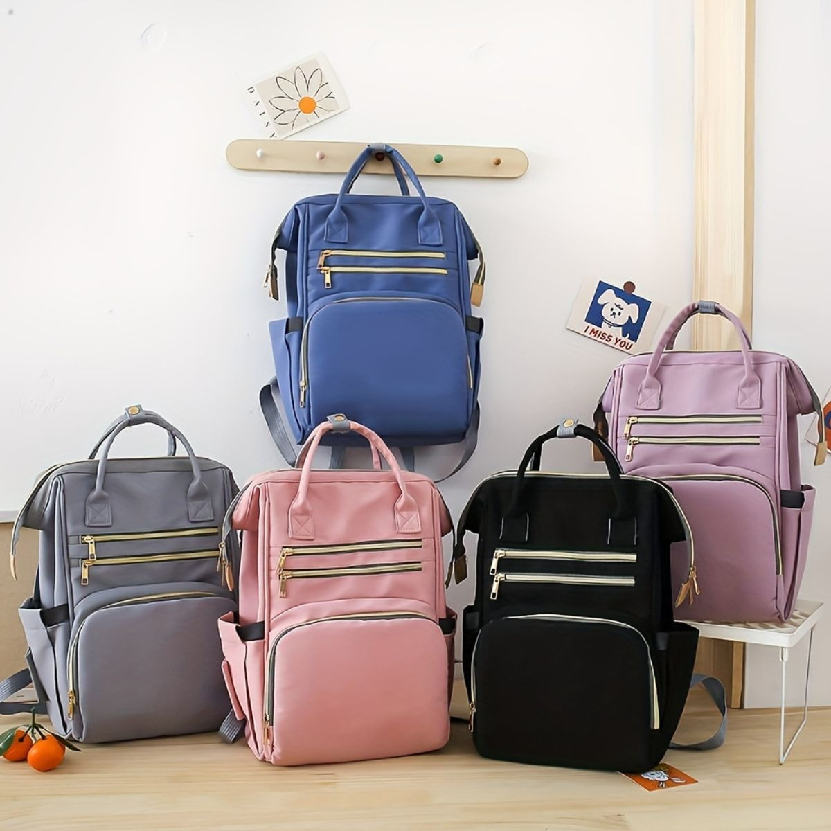 MOCHILA PAÑALERA INFANTIL MULTIUSOS VIAJE MAMA BEBE LAU - 8