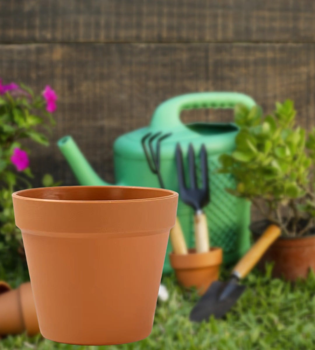 SET 20 MACETA DECORATIVA FLORES PLANTAS EDUCATIVA JHN - 2