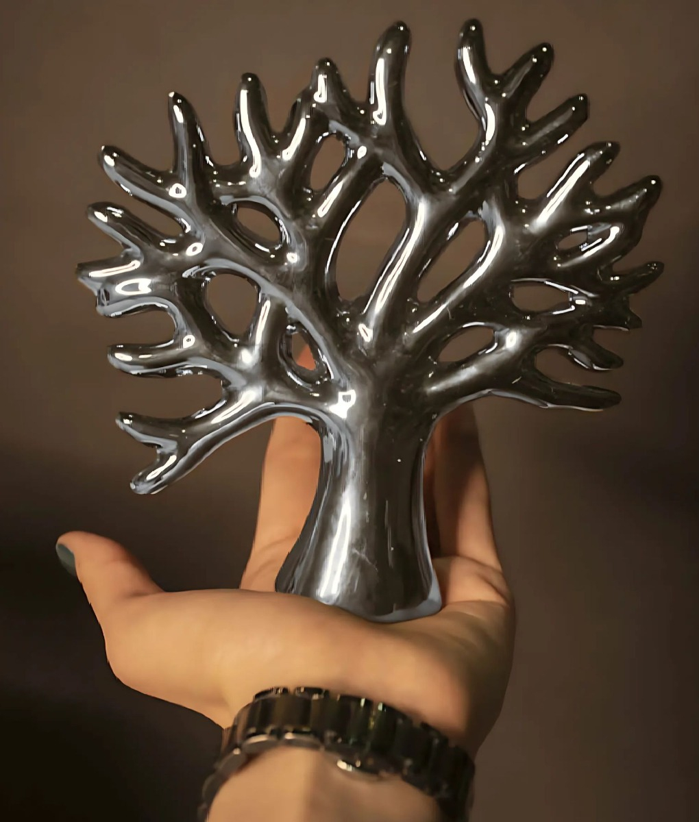 SET 3 FIGURA DECORATIVA ARBOL ESCULTURA NATURALEZA JHN - 4