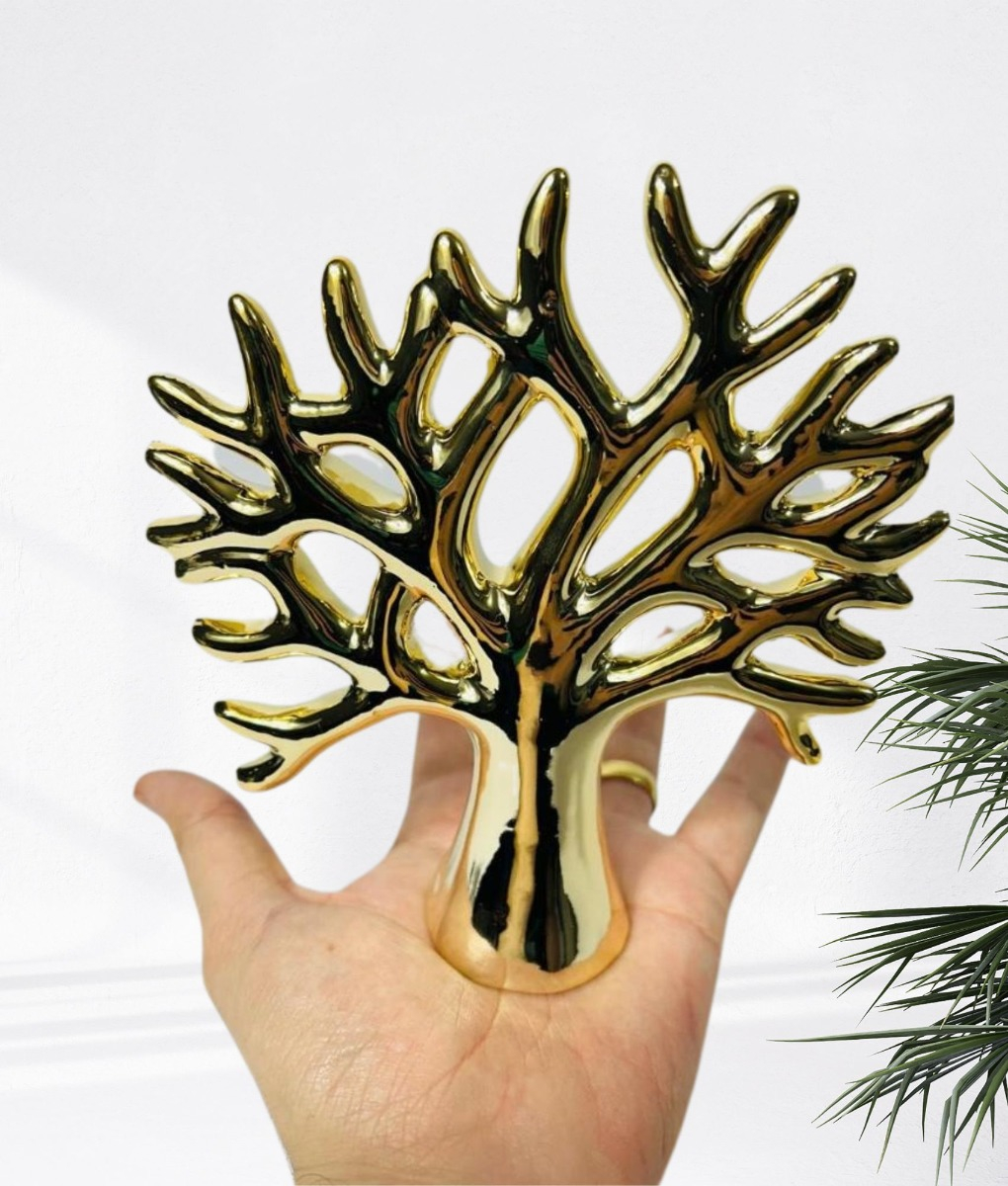 SET 3 FIGURA DECORATIVA ARBOL ESCULTURA NATURALEZA JHN - 5