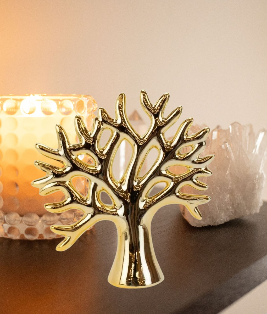 SET 3 FIGURA DECORATIVA ARBOL ESCULTURA NATURALEZA JHN - 10