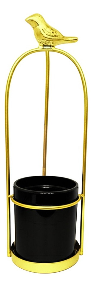 MACETA DECORATIVA JAULA PAJARO SOPORTE MESA JARDIN JHN - 1