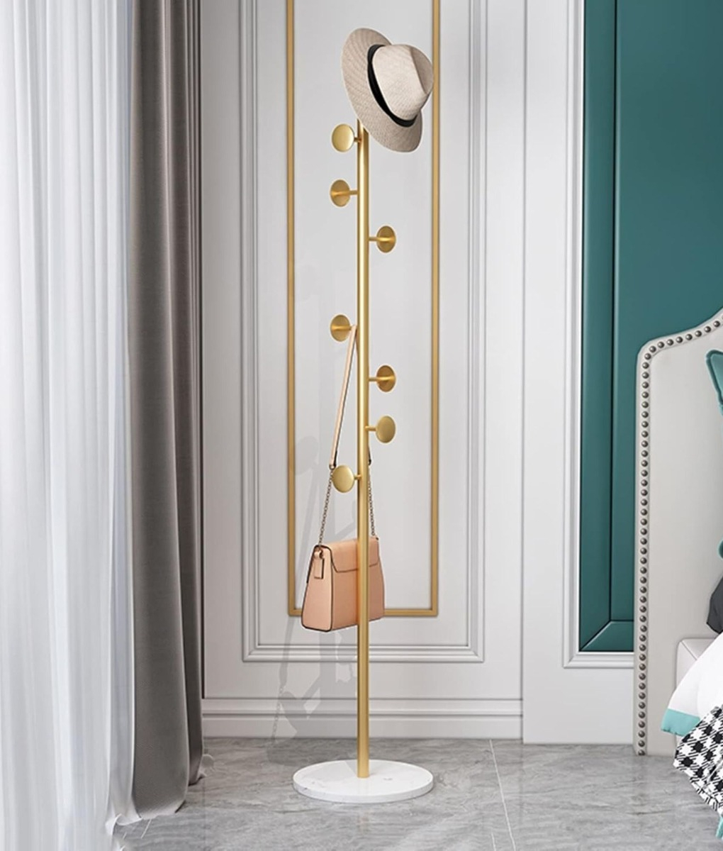 PERCHERO DECORATIVO PIE RESISTENTE ORGANIZADOR HOGAR JHN - 10