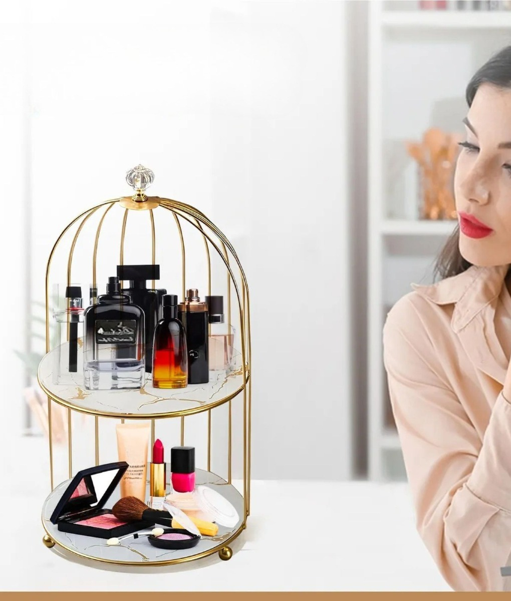 ORGANIZADOR JOYAS MULTIFUNCIONAL MAQUILLAJE JAULA JHN - 5