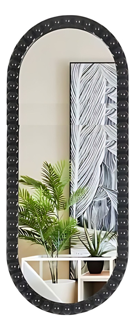 ESPEJO DECORATIVO PARED GLAMOUR MARCO BURBUJAS OVALADO JHN - 2