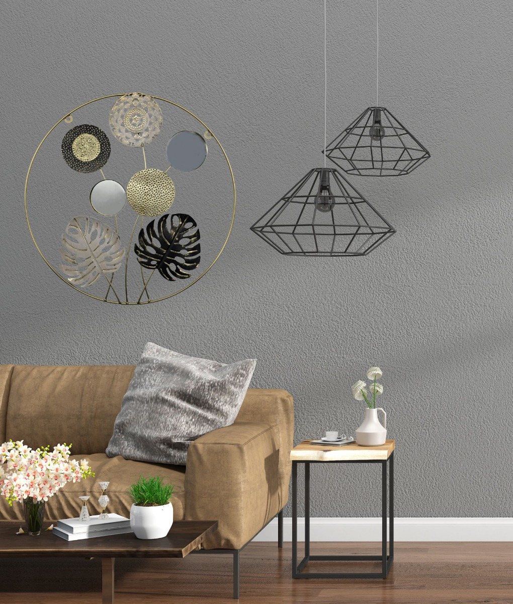 CUADRO DECORATIVO PARED ADORNO FLORES CREATIVO ESCULTURA JHN - 7