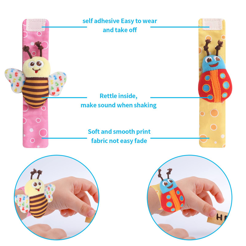 JUGUETE PARA BEBE DIVERTIDO BUSCADOR MANO Y PIE SONAJERO LAU - 4