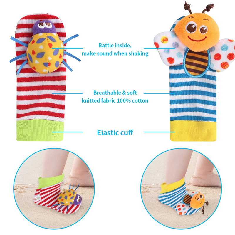 JUGUETE PARA BEBE DIVERTIDO BUSCADOR MANO Y PIE SONAJERO LAU - 6