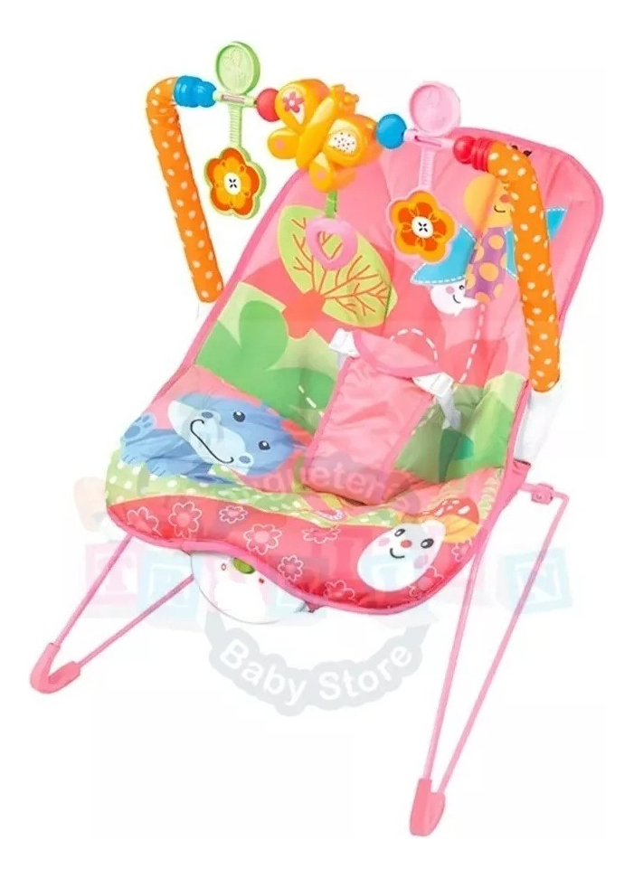 SILLA MECEDORA VIBRADORA PARA BEBE MUSICAL JUGUETE LAU - 1