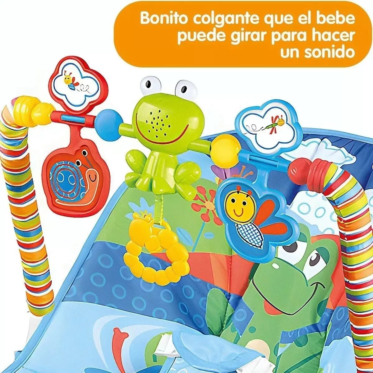 SILLA MECEDORA VIBRADORA PARA BEBE MUSICAL JUGUETE LAU - 3