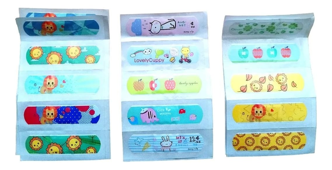 SET 7 PACK PARCHE CURITAS INFANTIL HERIDAS LAU - 1