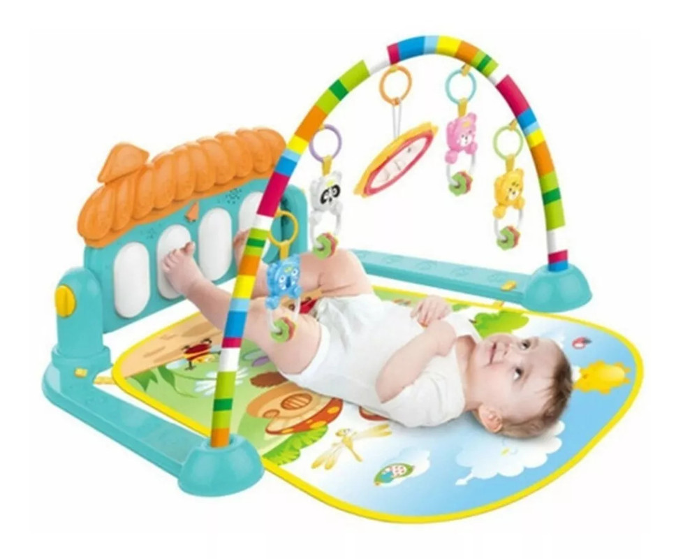 CENTRO ACTIVIDADES GIMNASIO MUSICAL PIANO JUGUETE BEBE LAU - 1