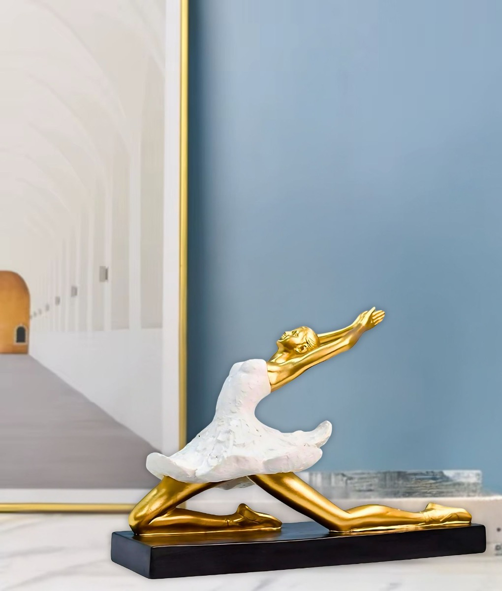 FIGURA DECORATIVA ESTATUA BAILARINA BALLET ADORNO HOGAR JHN - 2