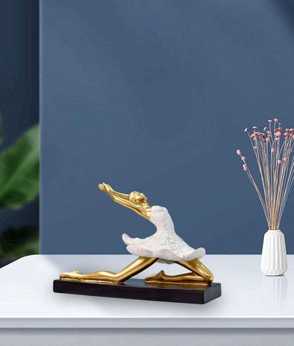 FIGURA DECORATIVA ESTATUA BAILARINA BALLET ADORNO HOGAR JHN - 8