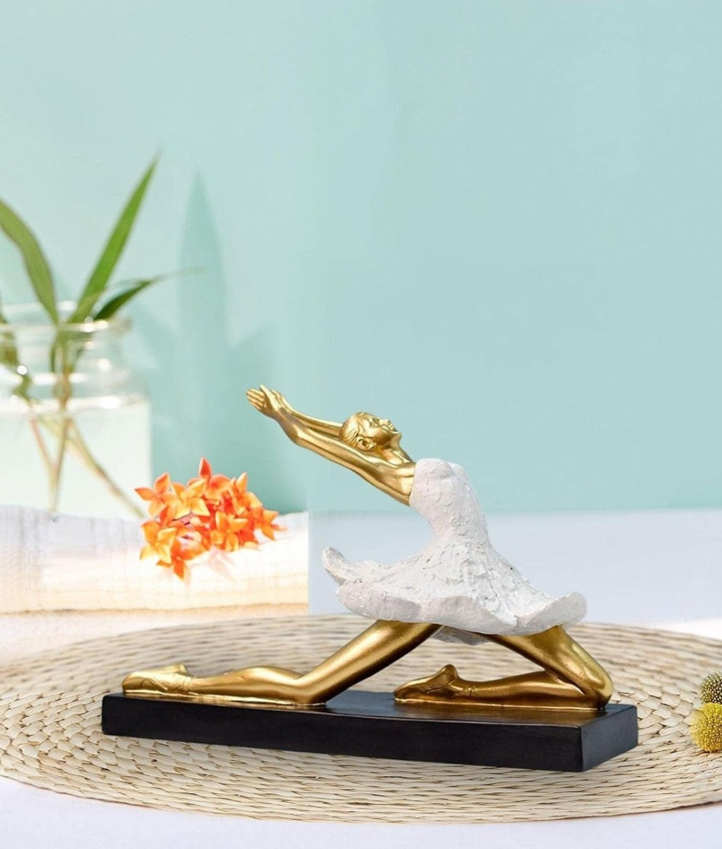 FIGURA DECORATIVA ESTATUA BAILARINA BALLET ADORNO HOGAR JHN - 10