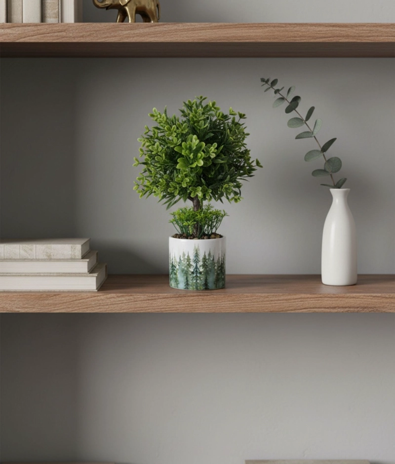 PLANTA ARTIFICIAL DECORATIVA ADORNO MODERNO ARBUSTO JHN - 7