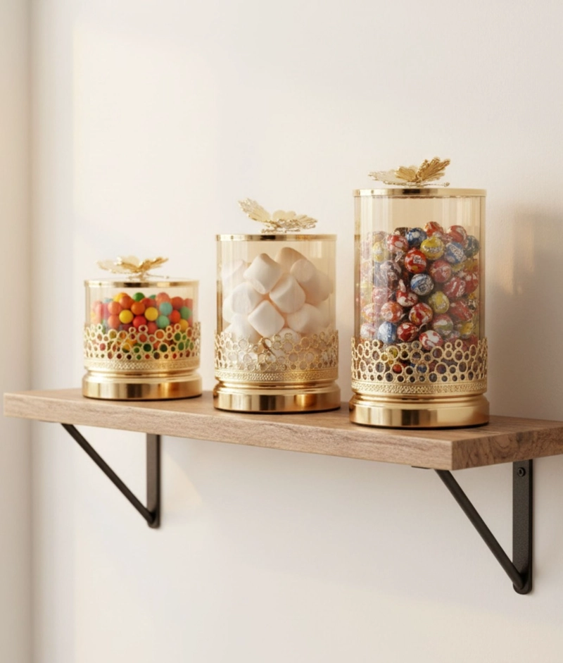 SET FRASCO DECORATIVO MODERNO RECIPIENTE ADORNO HOGAR JHN - 7