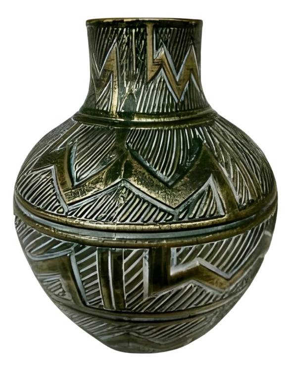 FLORERO DECORATIVO JARRON ADORNO LINEA GEOME TRICA HOGAR JHN - 1