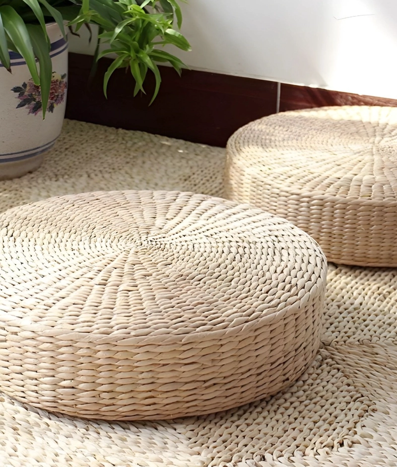 COJIN DECORATIVO MULTIFUNCIONAL REDONDO NATURAL YOGA JHN - 7