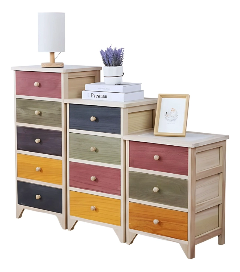 COMODA MULTICOLOR ORGANIZADOR MULTIFUNCIONAL HOGAR JHN - 3